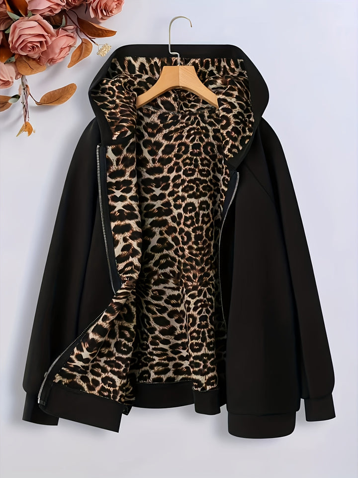 Valerie™ | Leopard-Lined Hooded Jacket