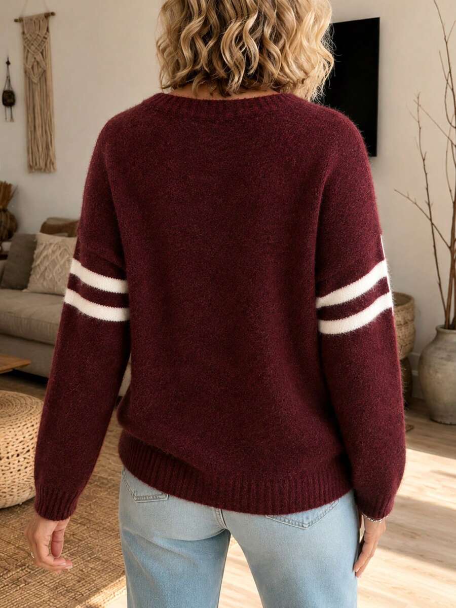 Bonnie™ | Star-Pattern Relaxed Knit Sweater