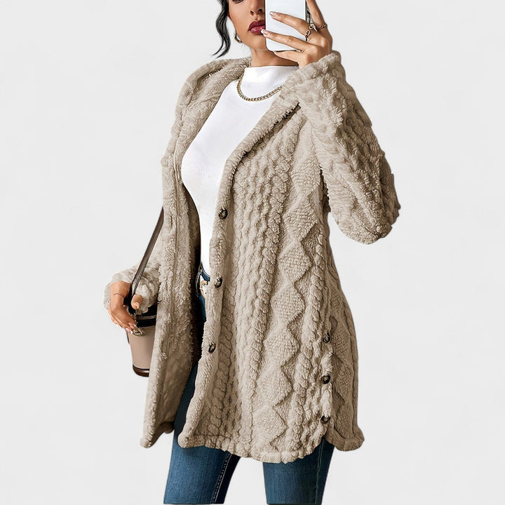 Amalia™ | Cozy Sherpa Hooded Cardigan