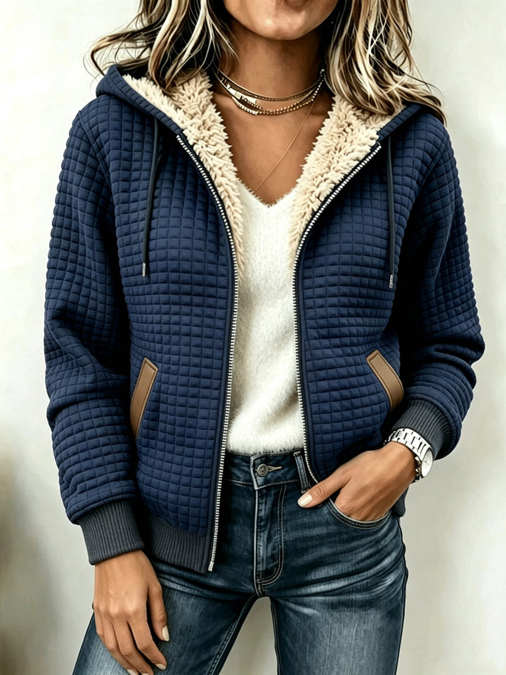 Camille™ | Sherpa-Lined Quilted Hooded Jacket