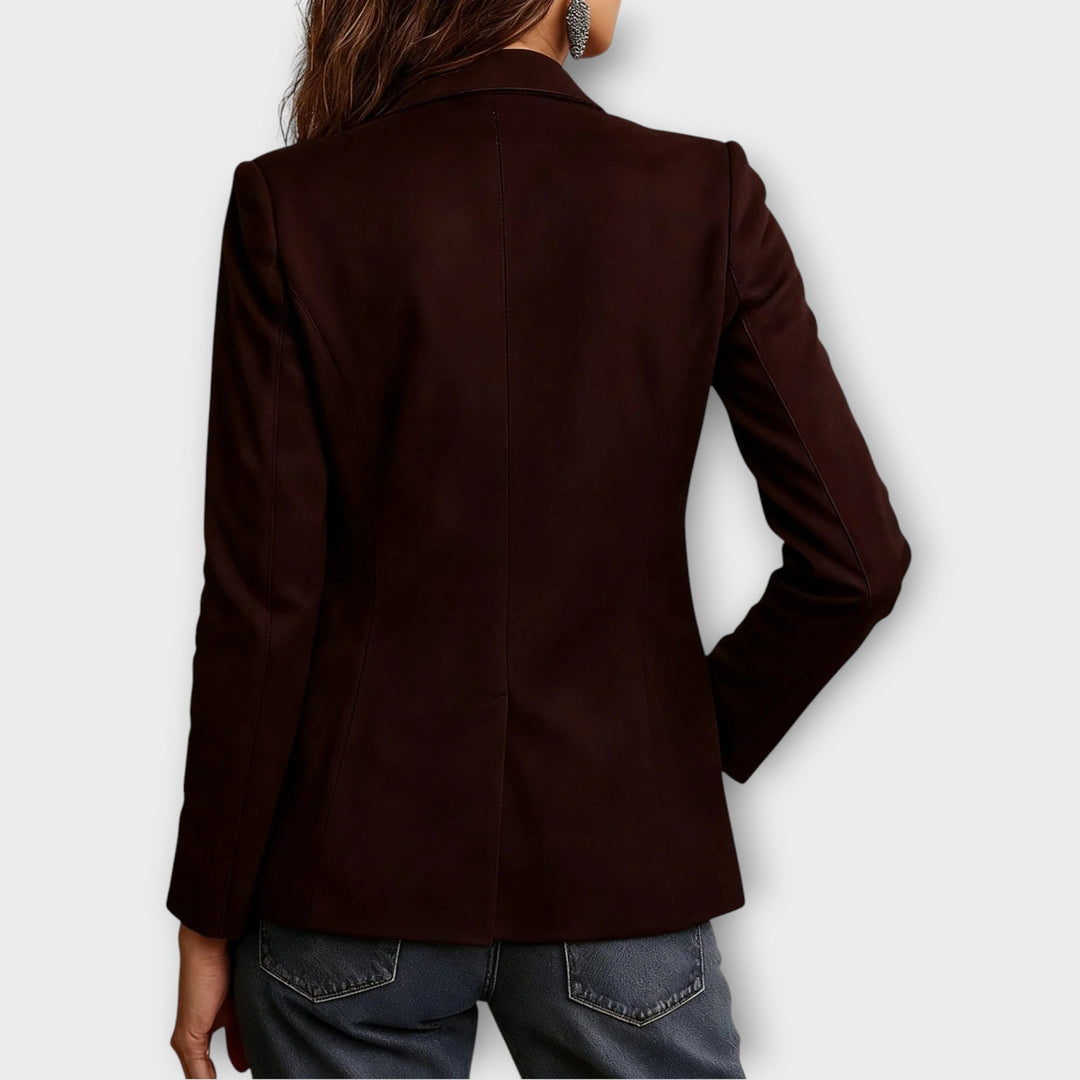 Valerie™ | Vintage Suede Leather Blazer