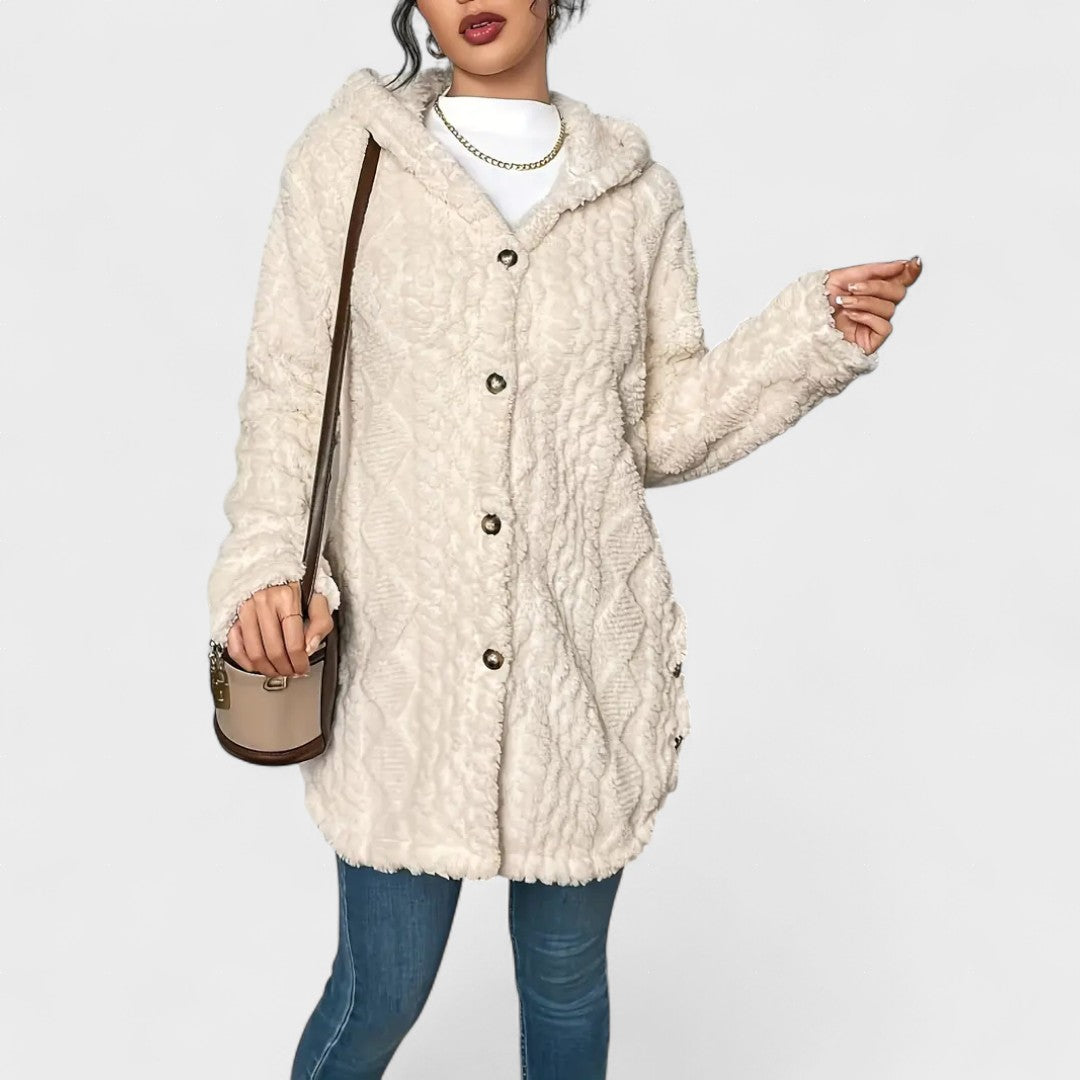 Amalia™ | Cozy Sherpa Hooded Cardigan