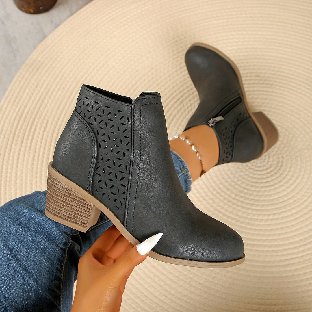 Louise™ | Breathable Cutout Comfort Ankle Boots