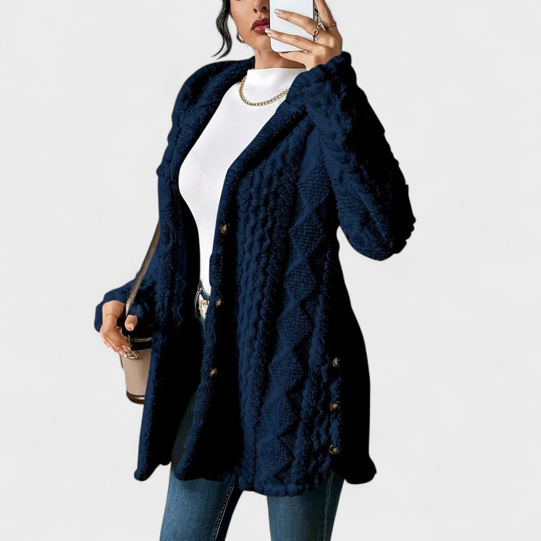 Amalia™ | Cozy Sherpa Hooded Cardigan