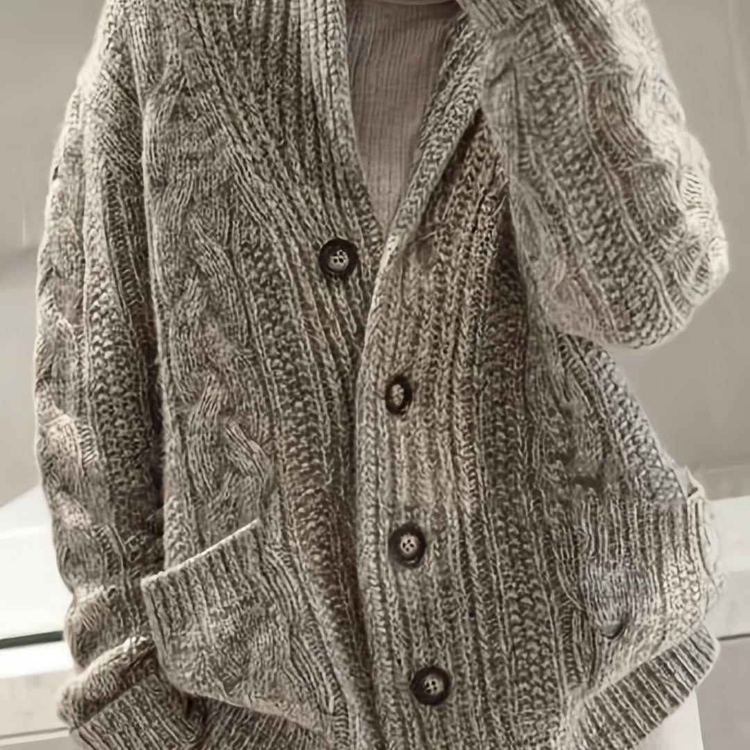 Eleanor™ | Cable-Knit Button Cardigan