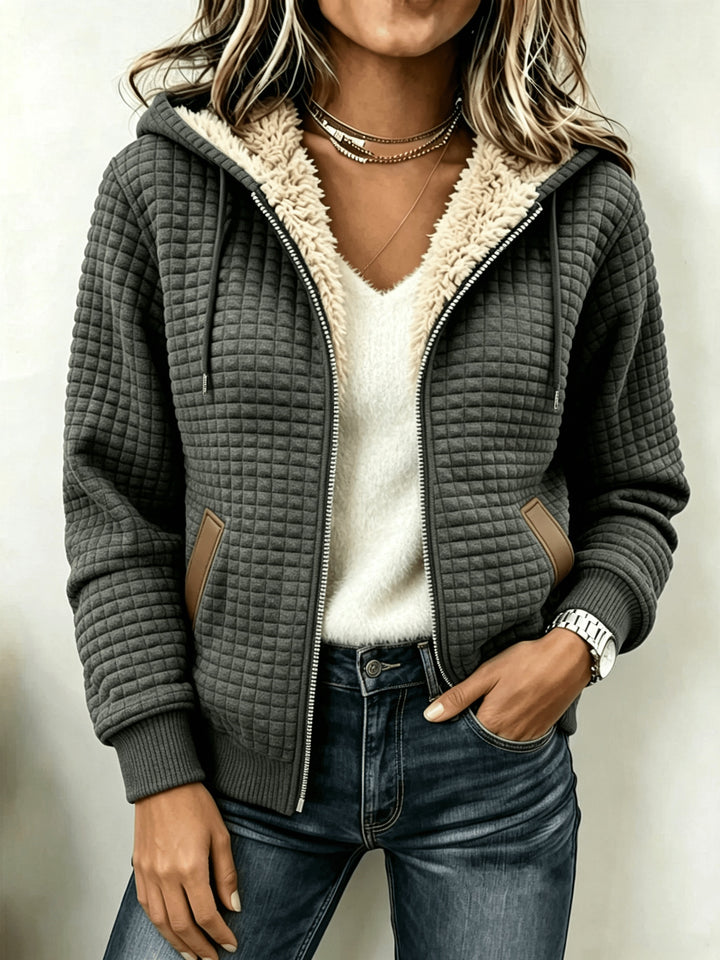 Camille™ | Sherpa-Lined Quilted Hooded Jacket