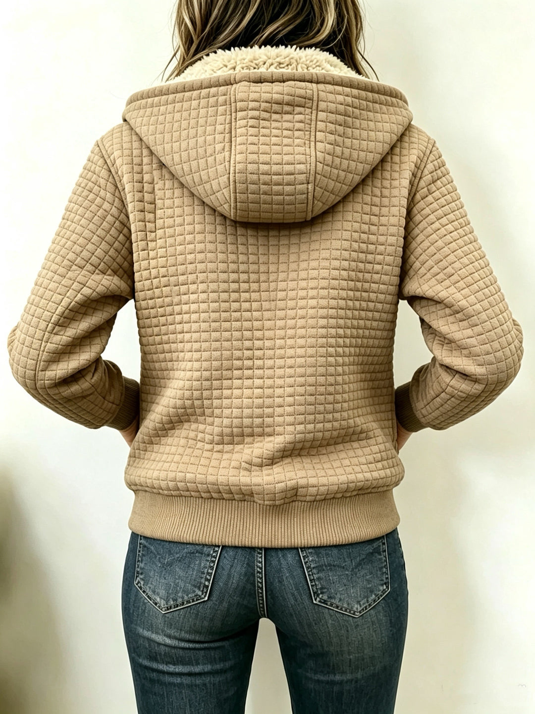 Camille™ | Sherpa-Lined Quilted Hooded Jacket