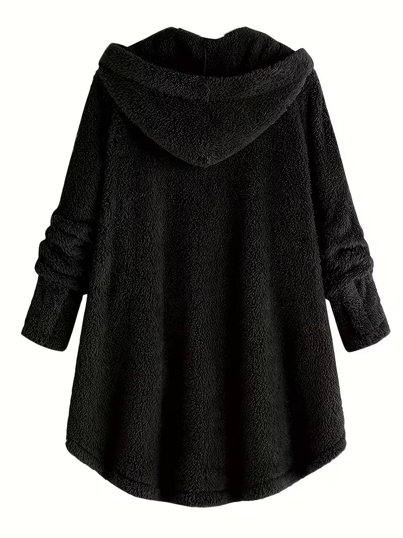 Helen™ | Cozy Hooded Fleece Cardigan