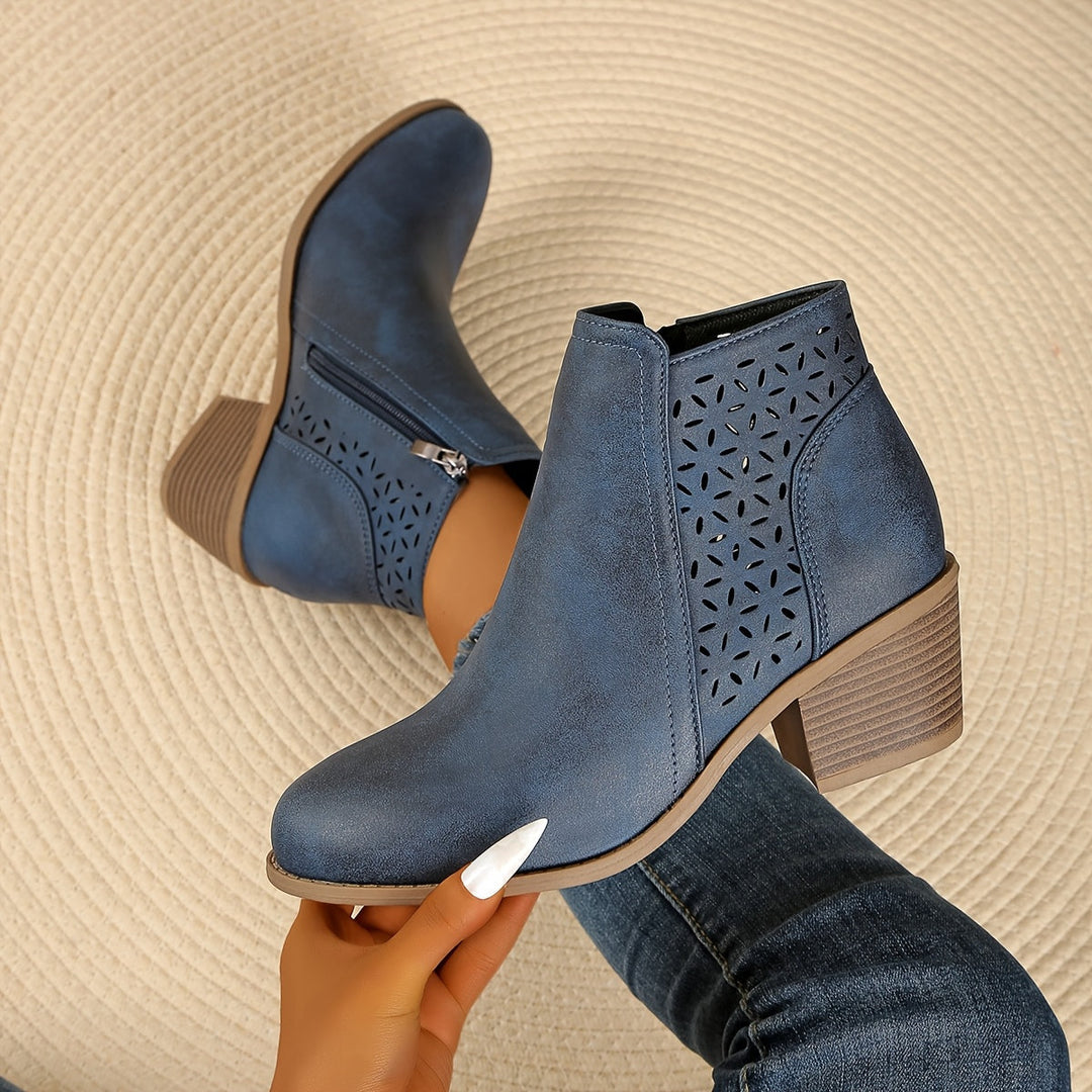 Louise™ | Breathable Cutout Comfort Ankle Boots