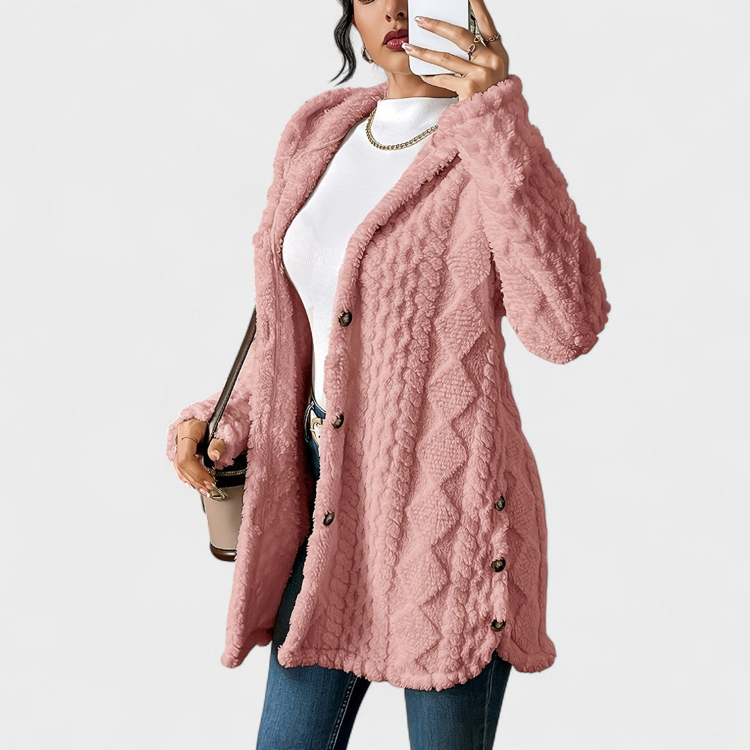 Amalia™ | Cozy Sherpa Hooded Cardigan