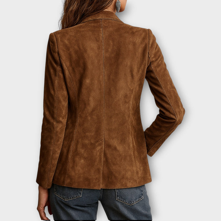 Valerie™ | Vintage Suede Leather Blazer