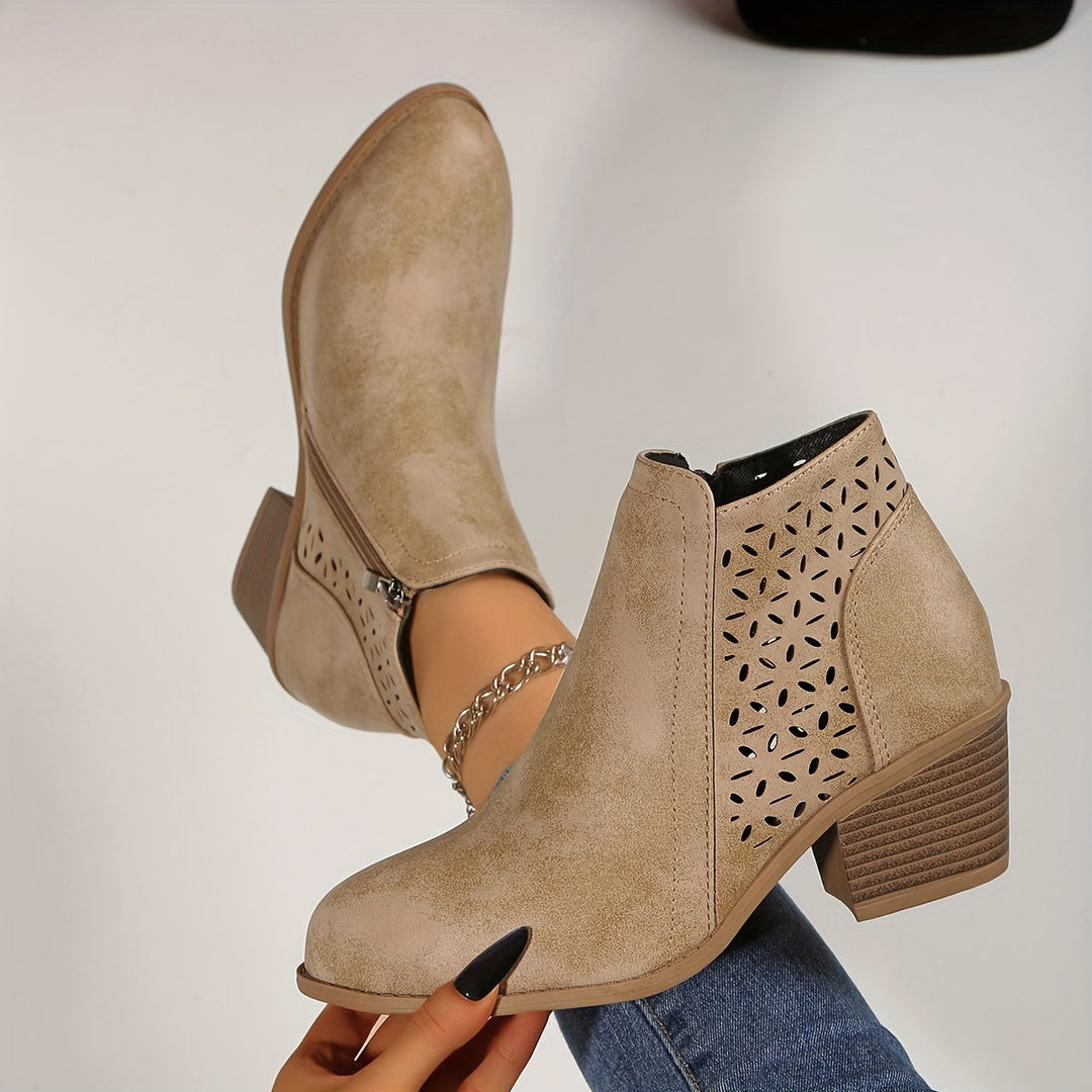 Louise™ | Breathable Cutout Comfort Ankle Boots
