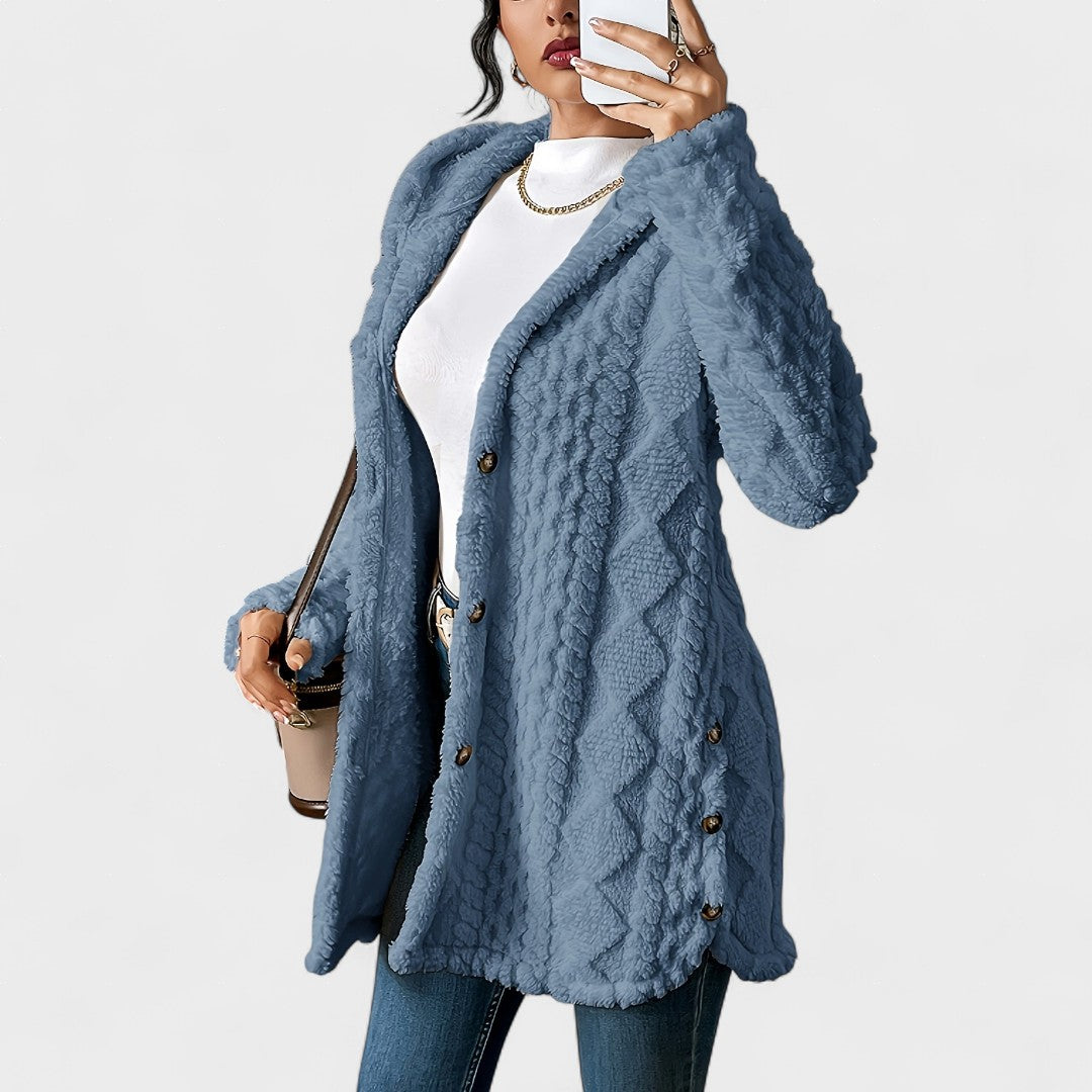 Amalia™ | Cozy Sherpa Hooded Cardigan