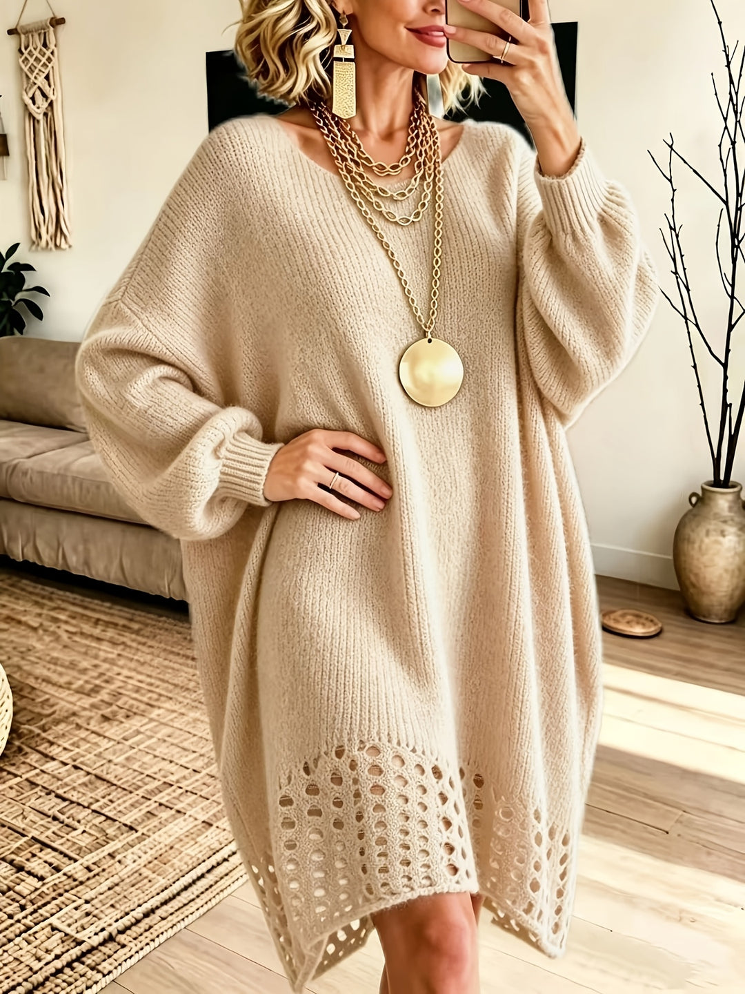 Bethany™ | Relaxed Knit Sweater Dress