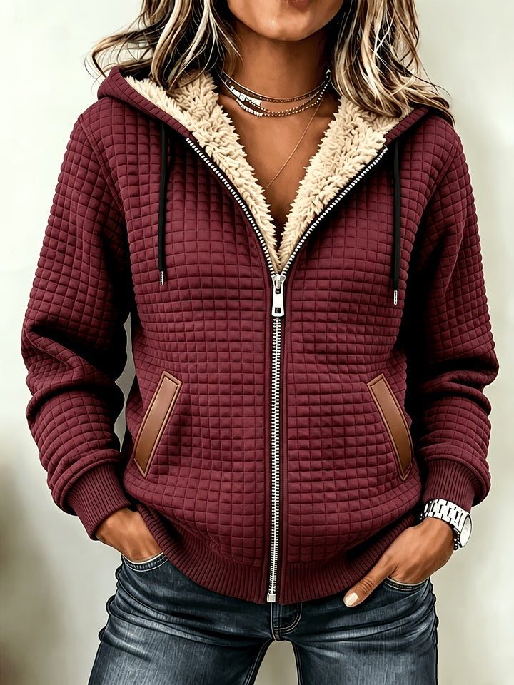 Camille™ | Sherpa-Lined Quilted Hooded Jacket