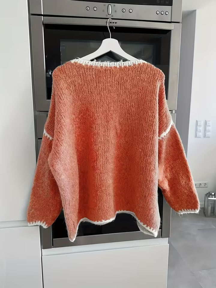 Amelia™ | Elegant Embroidered Flower Sweater