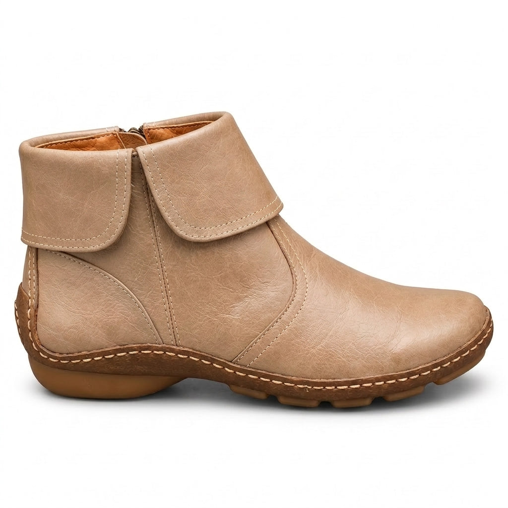 Claudette™ | Side-Zip Comfort Ankle Boots