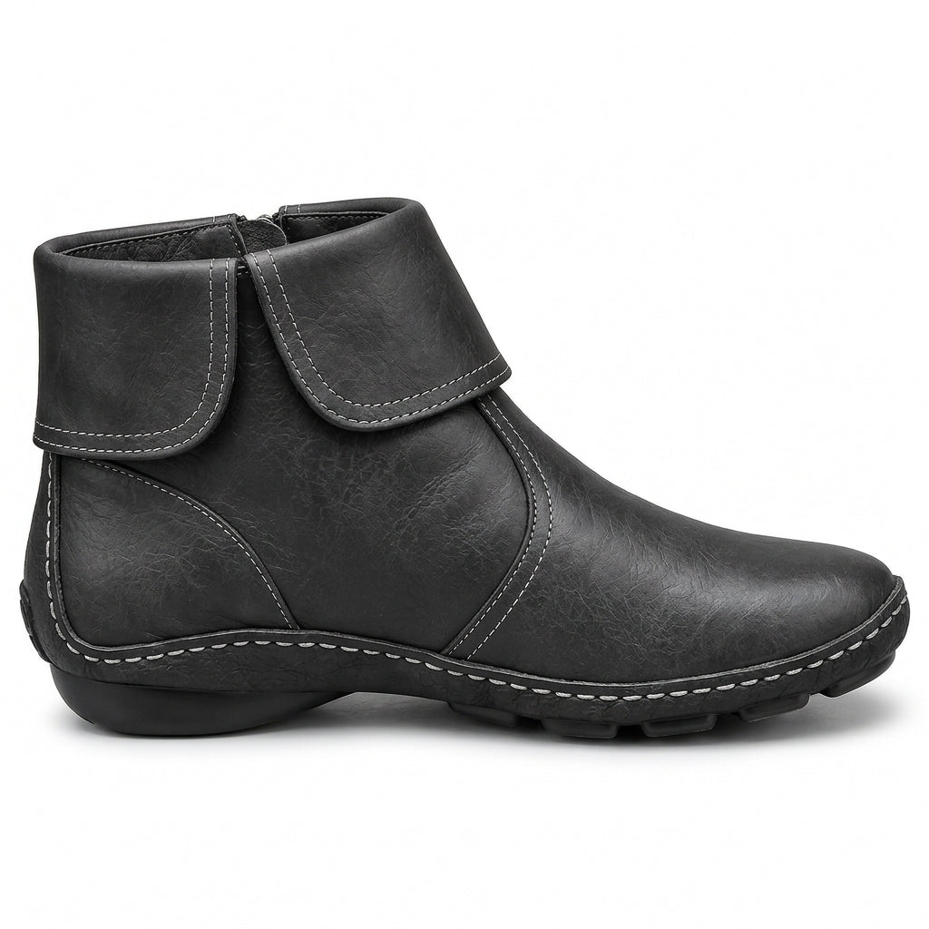 Claudette™ | Side-Zip Comfort Ankle Boots