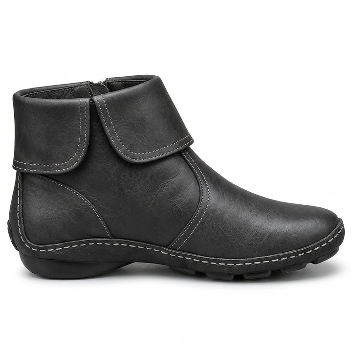 Claudette™ | Side-Zip Comfort Ankle Boots