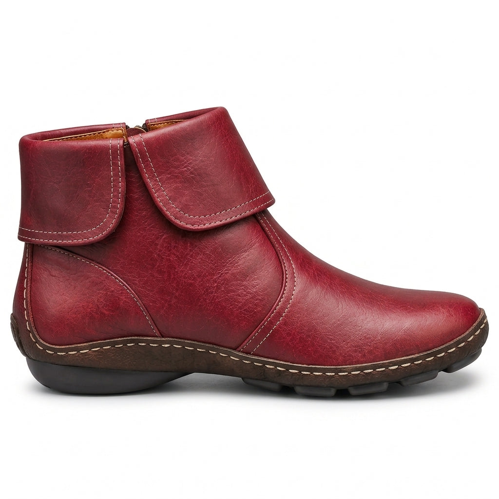Claudette™ | Side-Zip Comfort Ankle Boots