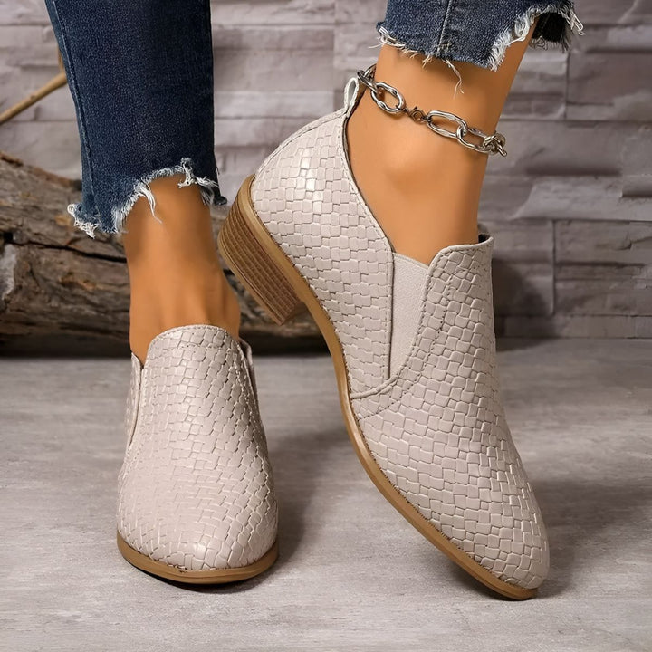 Audrey™ | Woven Comfort Oxford Shoes