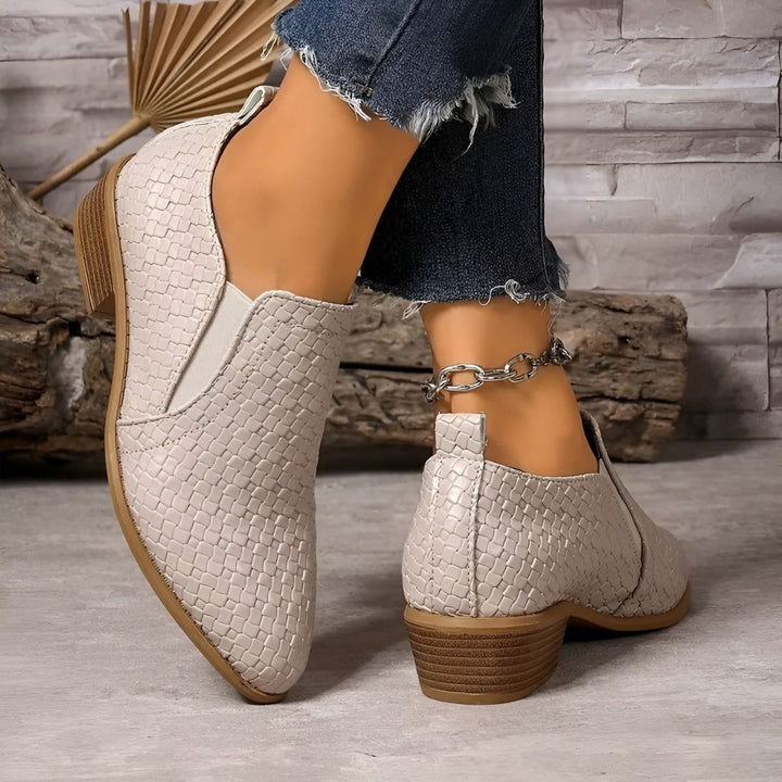 Audrey™ | Woven Comfort Oxford Shoes