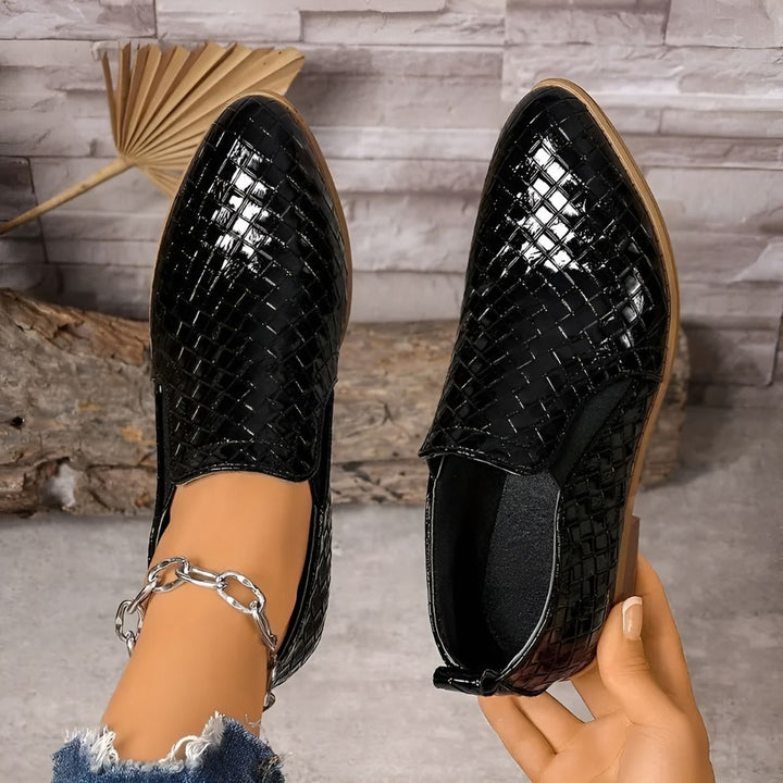 Audrey™ | Woven Comfort Oxford Shoes