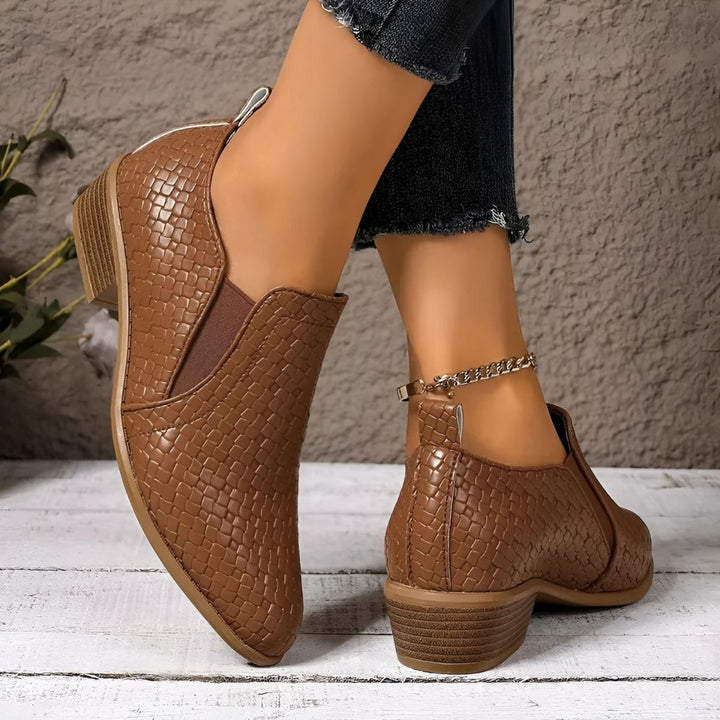 Audrey™ | Woven Comfort Oxford Shoes