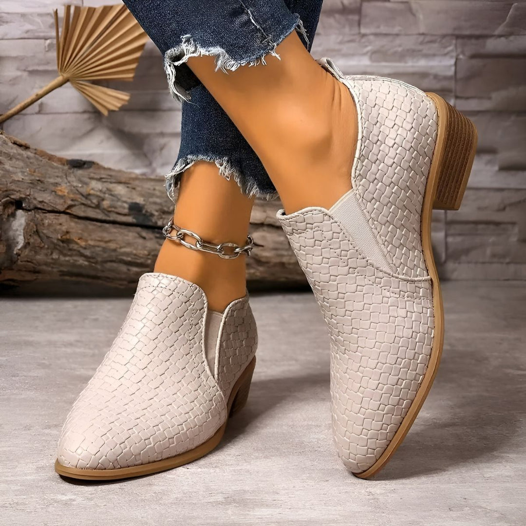 Audrey™ | Woven Comfort Oxford Shoes
