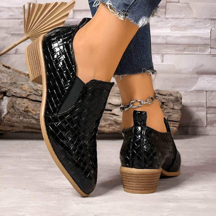 Audrey™ | Woven Comfort Oxford Shoes