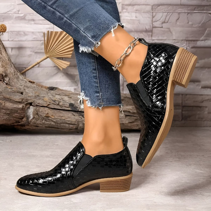 Audrey™ | Woven Comfort Oxford Shoes