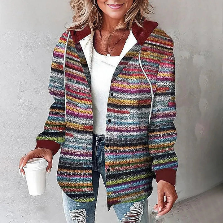 Elise™ | Cozy Plaid Hooded Shacket