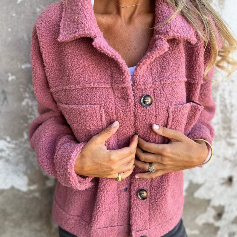 Avery™ | Cozy Sherpa Button Jacket
