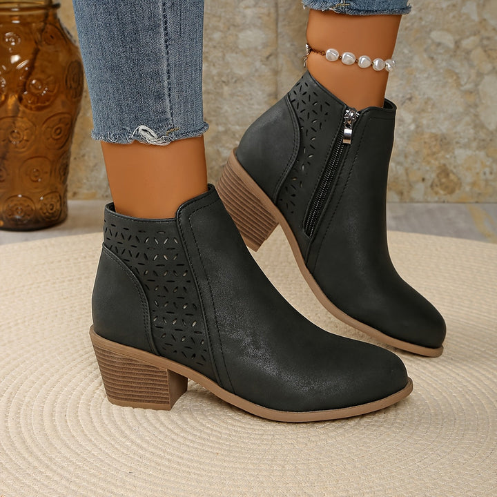 Louise™ | Breathable Cutout Comfort Ankle Boots