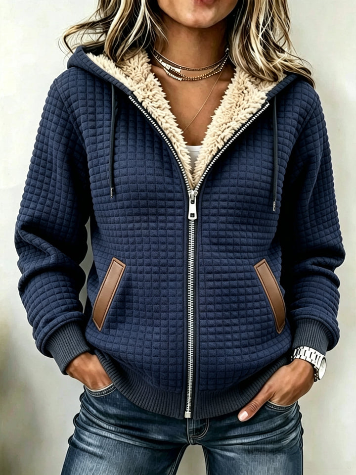 Camille™ | Sherpa-Lined Quilted Hooded Jacket