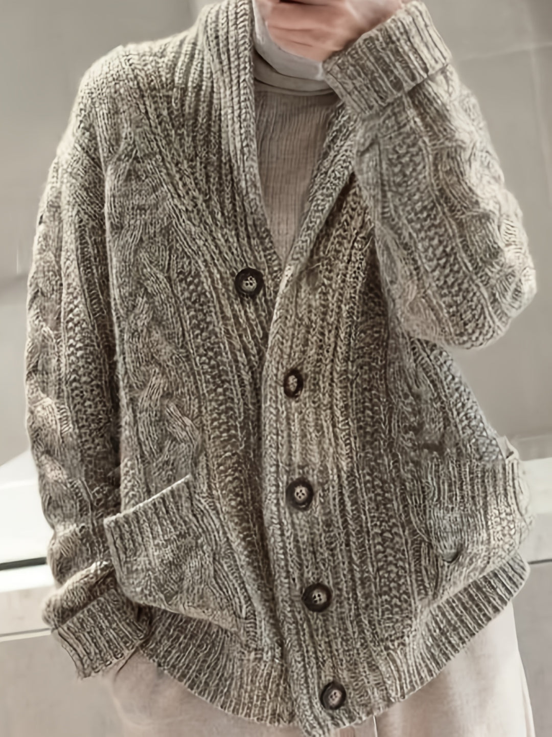 Eleanor™ | Cable-Knit Button Cardigan