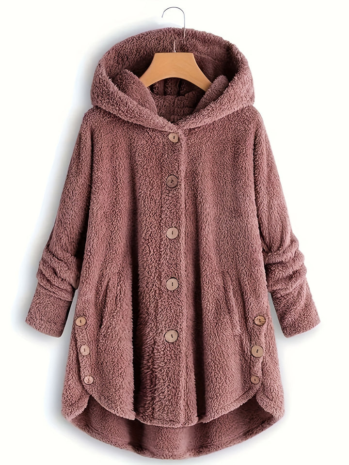 Helen™ | Cozy Hooded Fleece Cardigan
