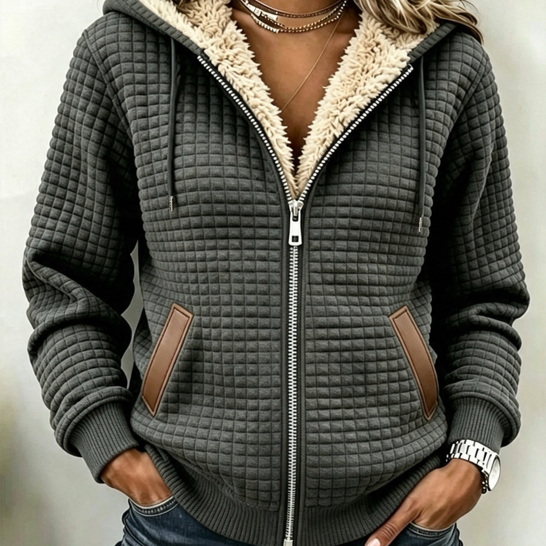Camille™ | Sherpa-Lined Quilted Hooded Jacket