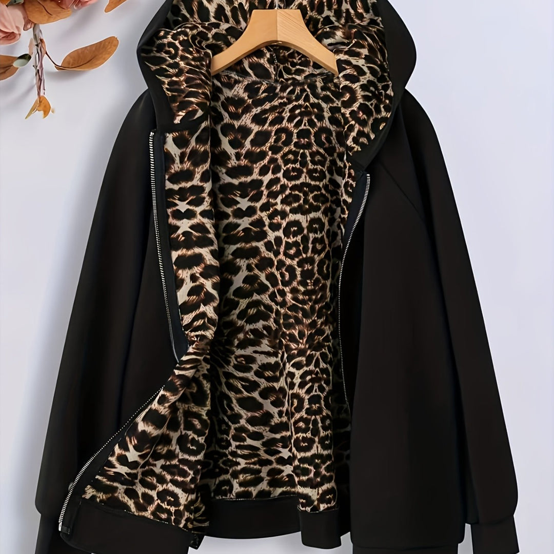 Valerie™ | Leopard-Lined Hooded Jacket
