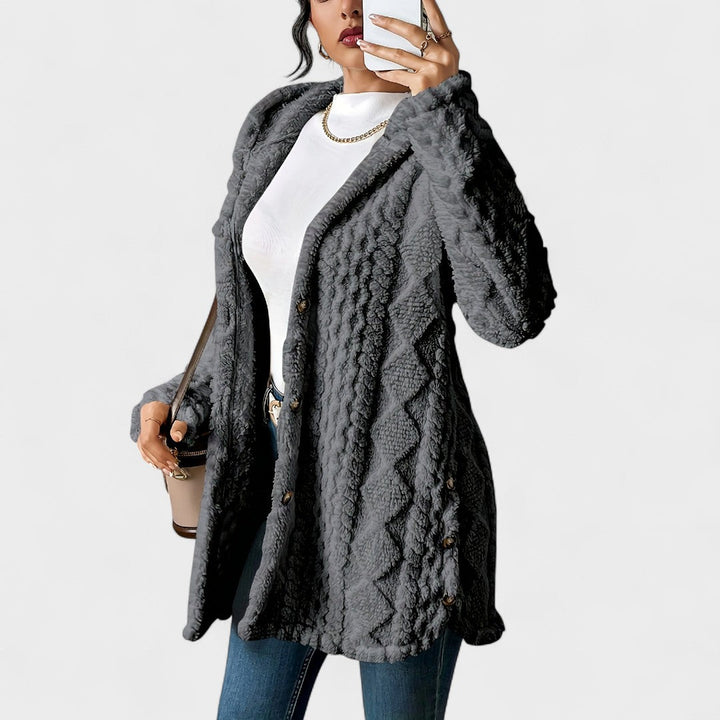 Amalia™ | Cozy Sherpa Hooded Cardigan