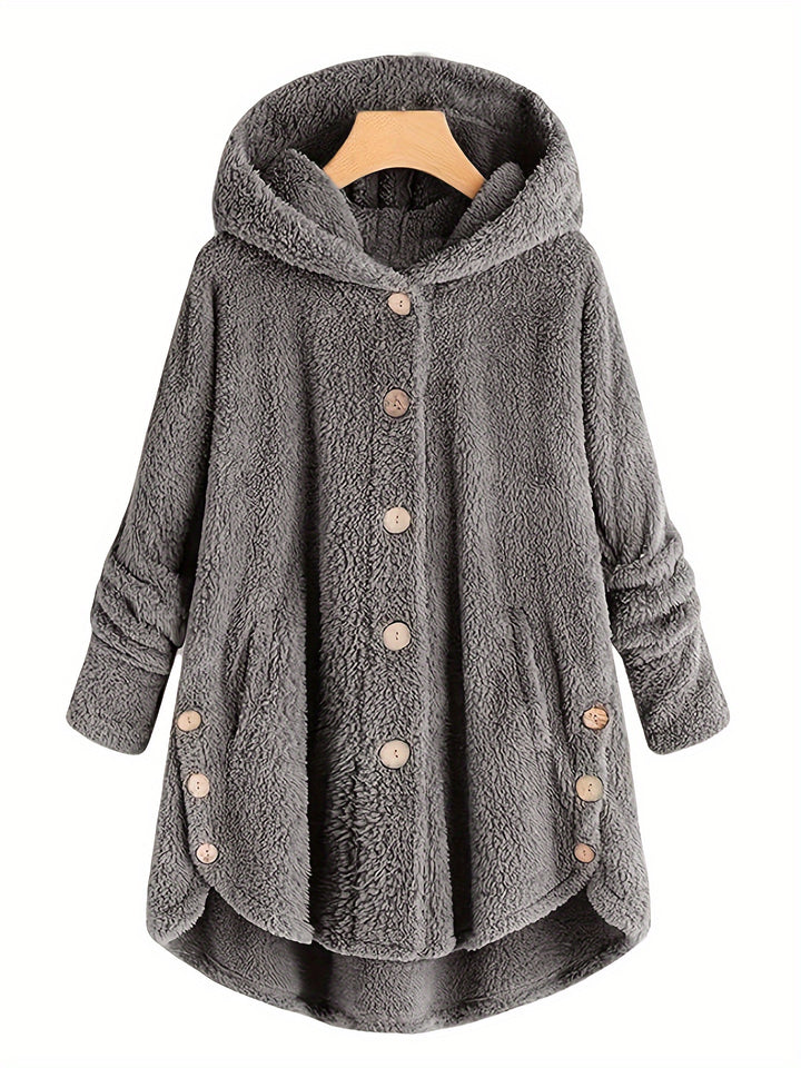 Helen™ | Cozy Hooded Fleece Cardigan