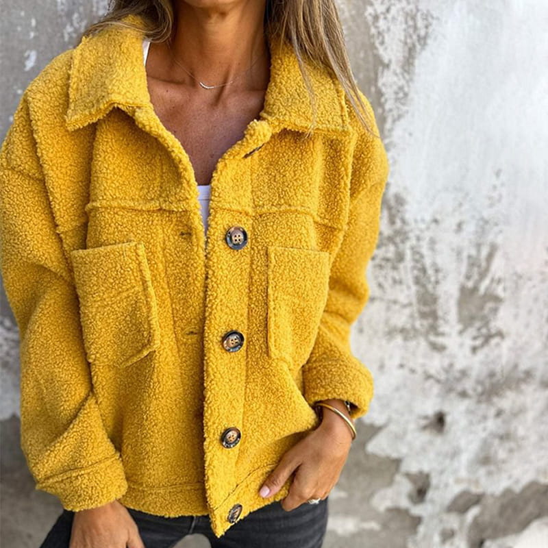 Avery™ | Cozy Sherpa Button Jacket