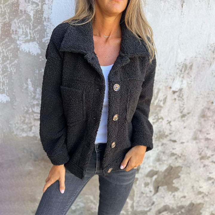 Avery™ | Cozy Sherpa Button Jacket