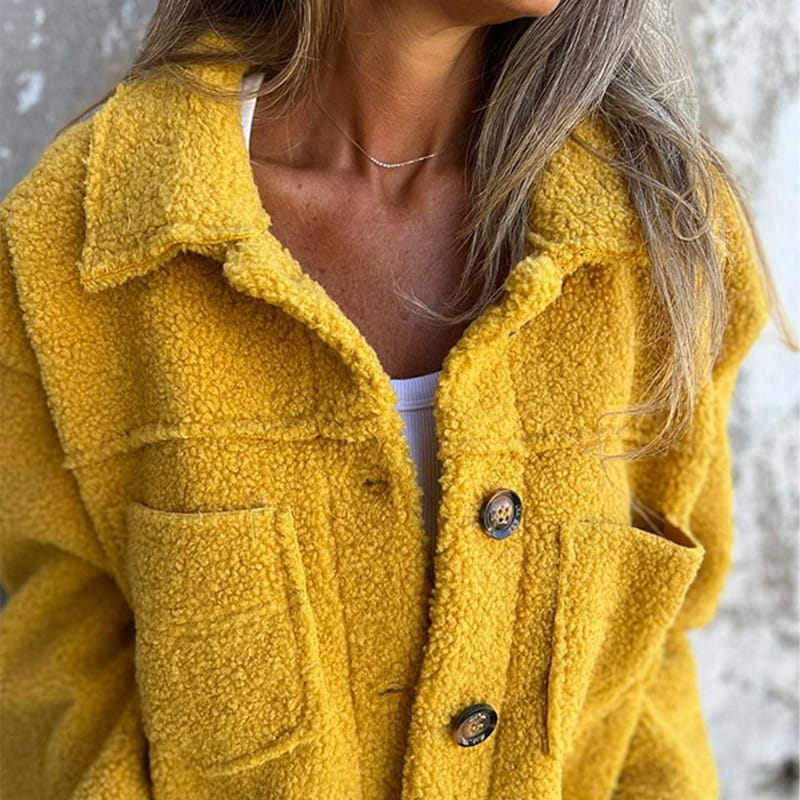 Avery™ | Cozy Sherpa Button Jacket
