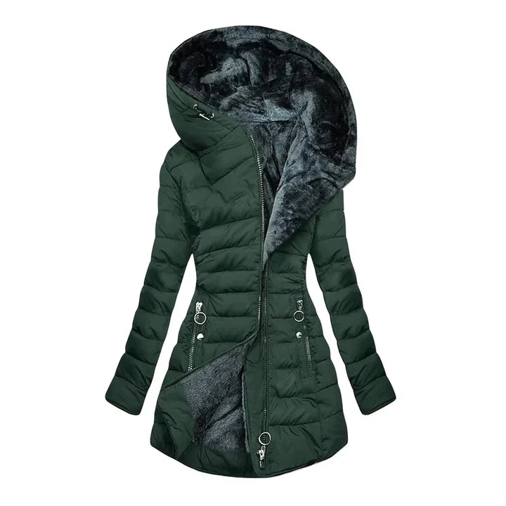 Sienna™ | Fleece-Lined Hooded Winter Coat