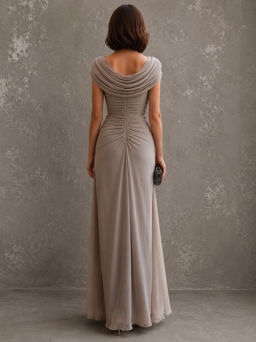 Jillian™ | Elegant Draped Maxi Dress