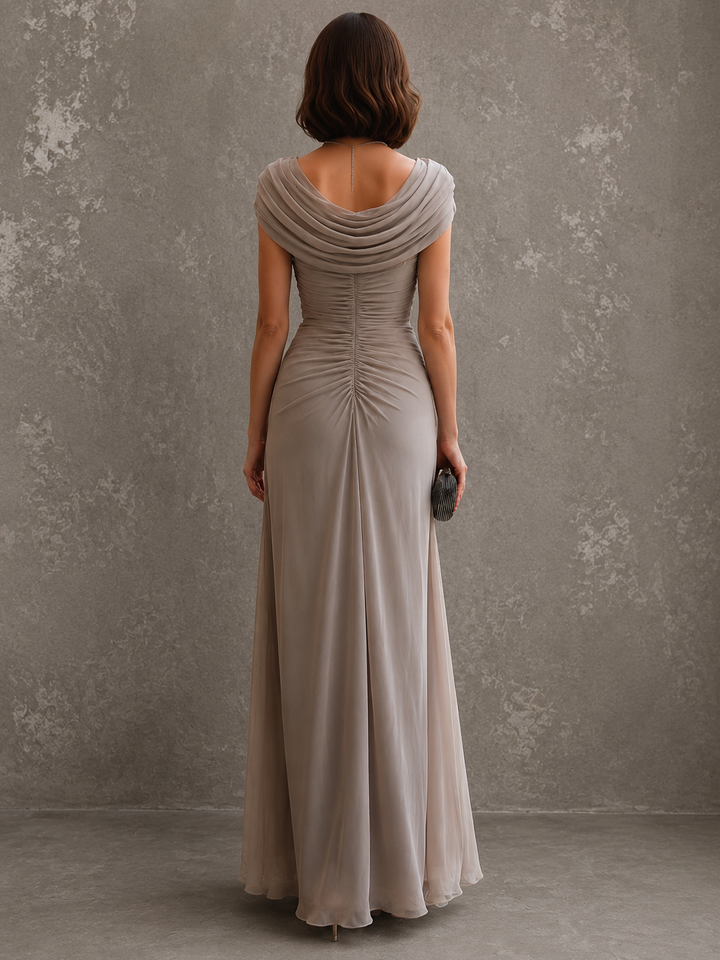 Jillian™ | Elegant Draped Maxi Dress