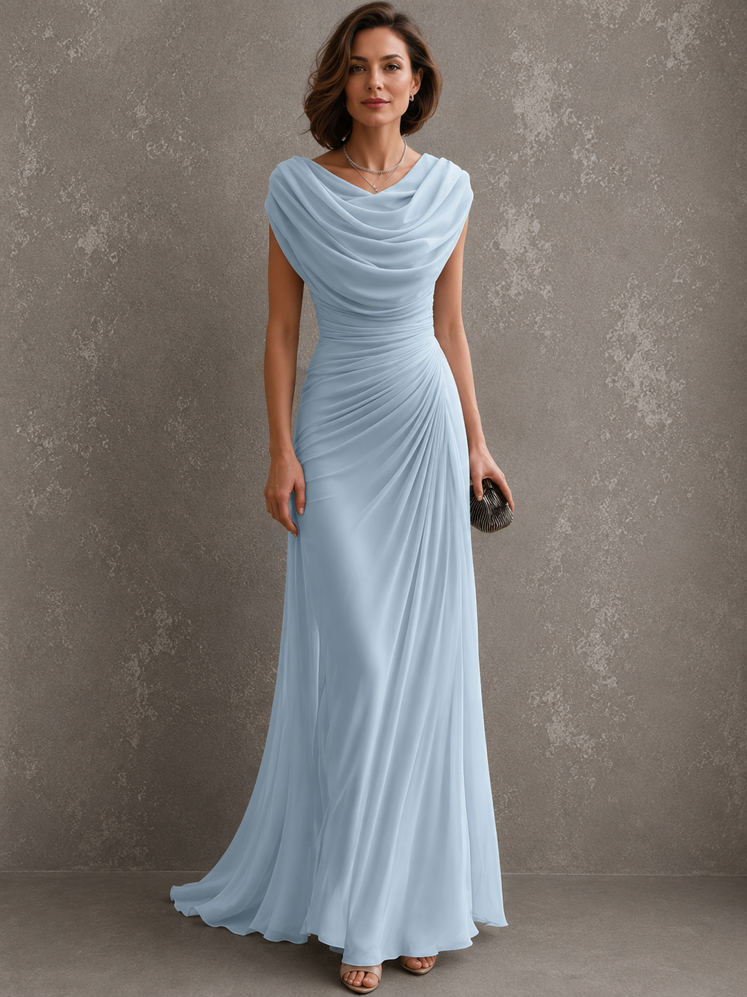Jillian™ | Elegant Draped Maxi Dress