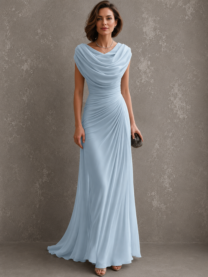 Jillian™ | Elegant Draped Maxi Dress