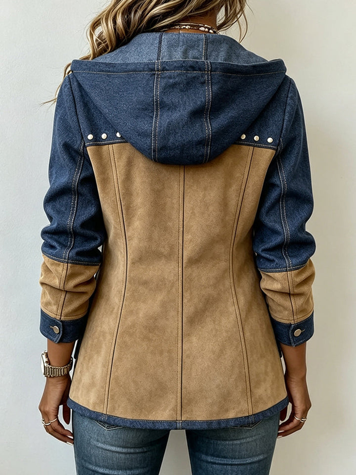 Danielle™ | Colorblock Hooded Zip Jacket